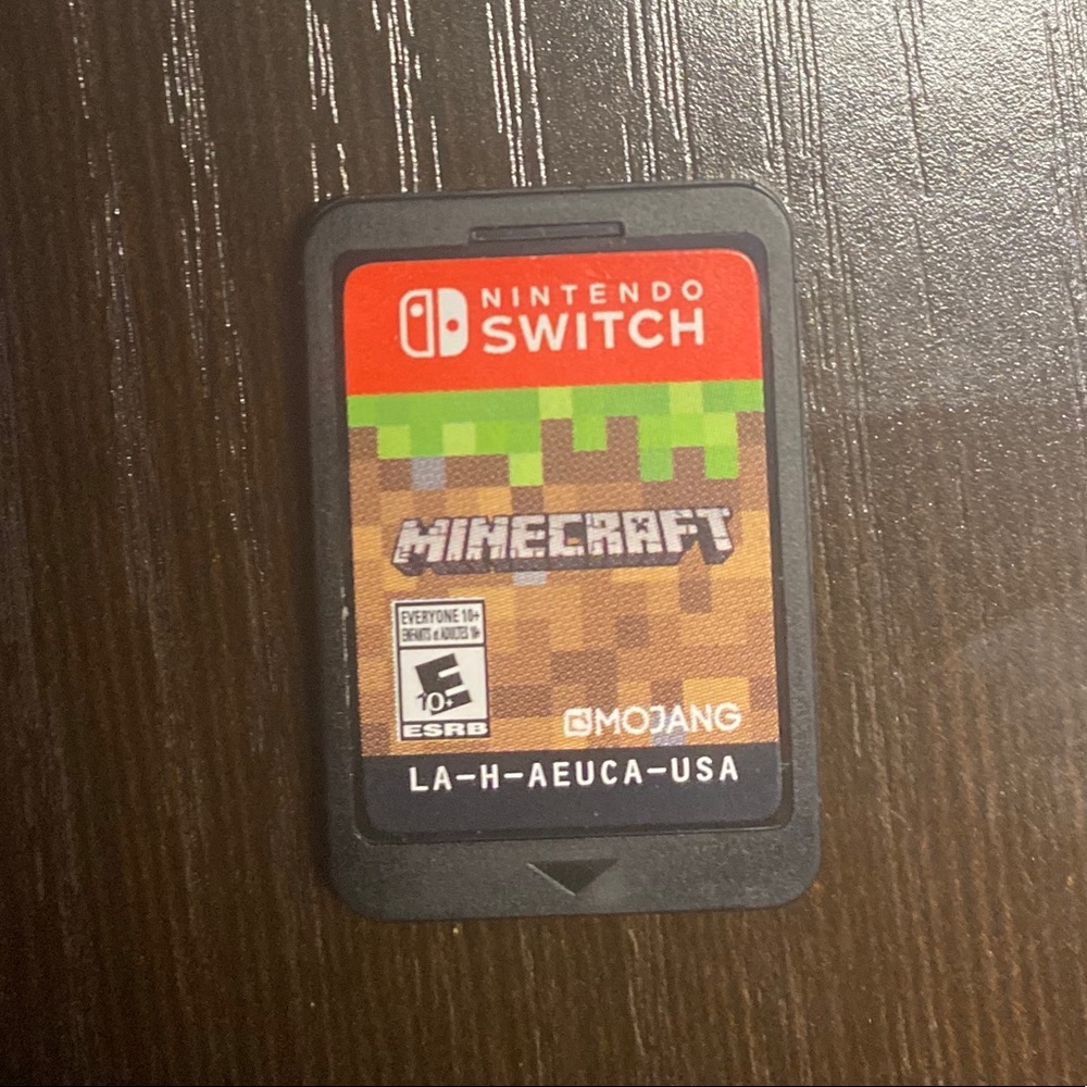 Nintendo Switch Minecraft Game Without Casing